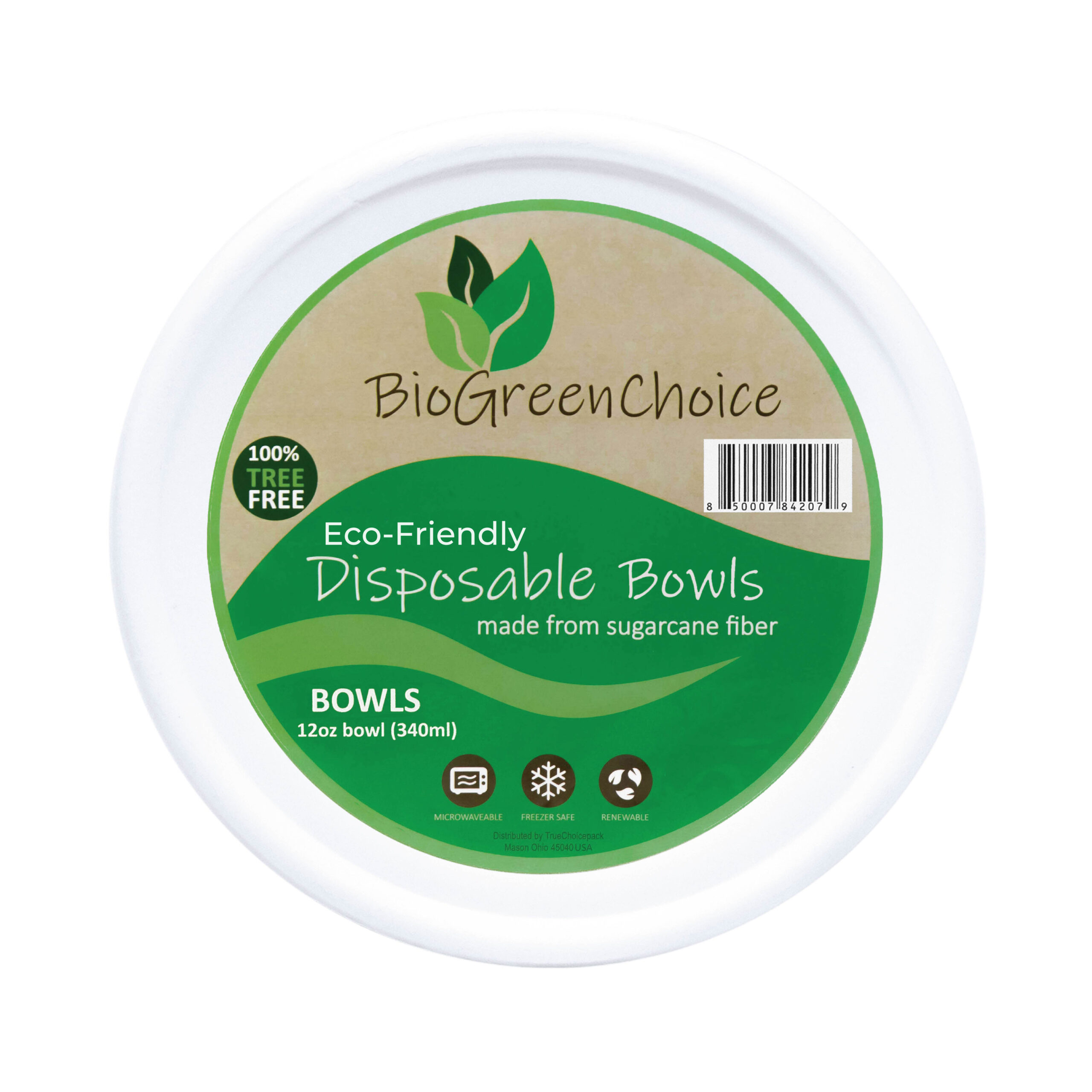 China PFAS Free 12 oz (340ml) Biodegradable Compostable Disposable  Microwave Paper Bowls With Lids Manufacture and Factory